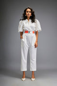 Load image into Gallery viewer, Jumpsuit with Cape Sleeves and Belt
