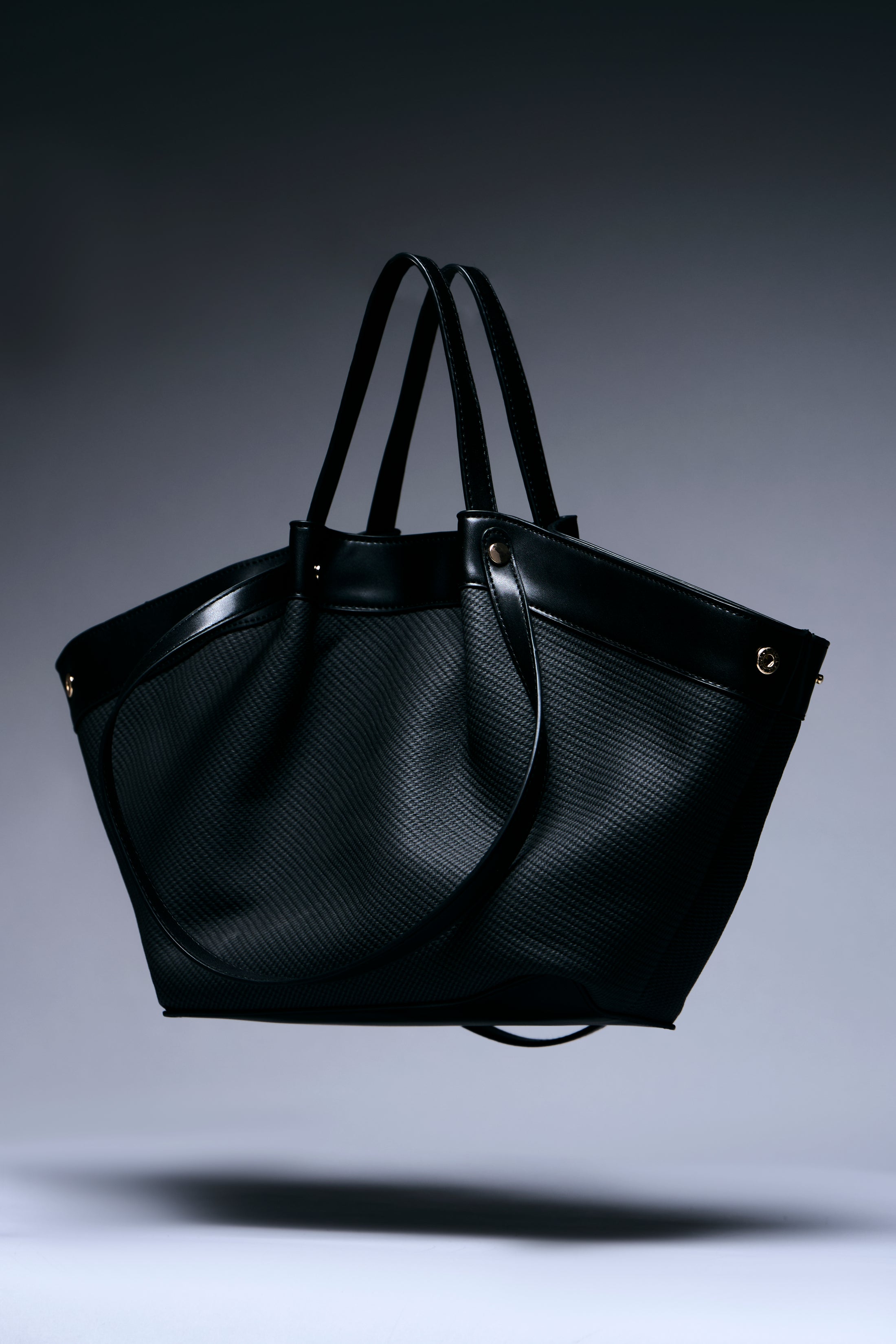 Regal Noir Textured Tote