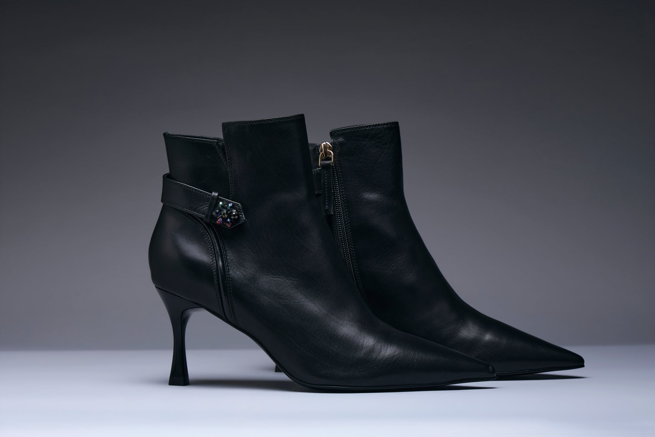 Starlight Crystal Detail Ankle Boots