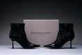Load image into Gallery viewer, Noir Spool Heel Leather Boots
