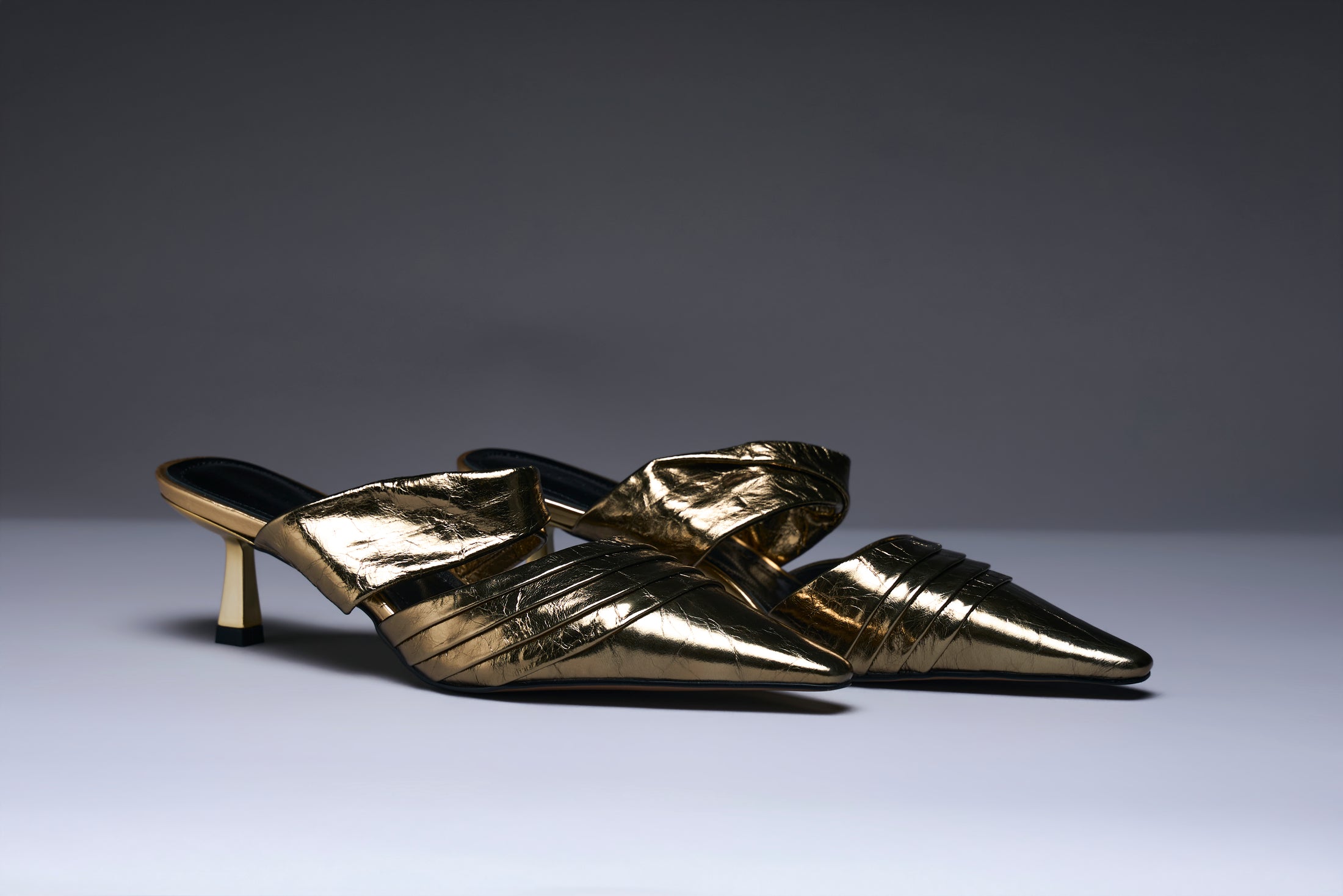 Golden Muse Kitten Heels