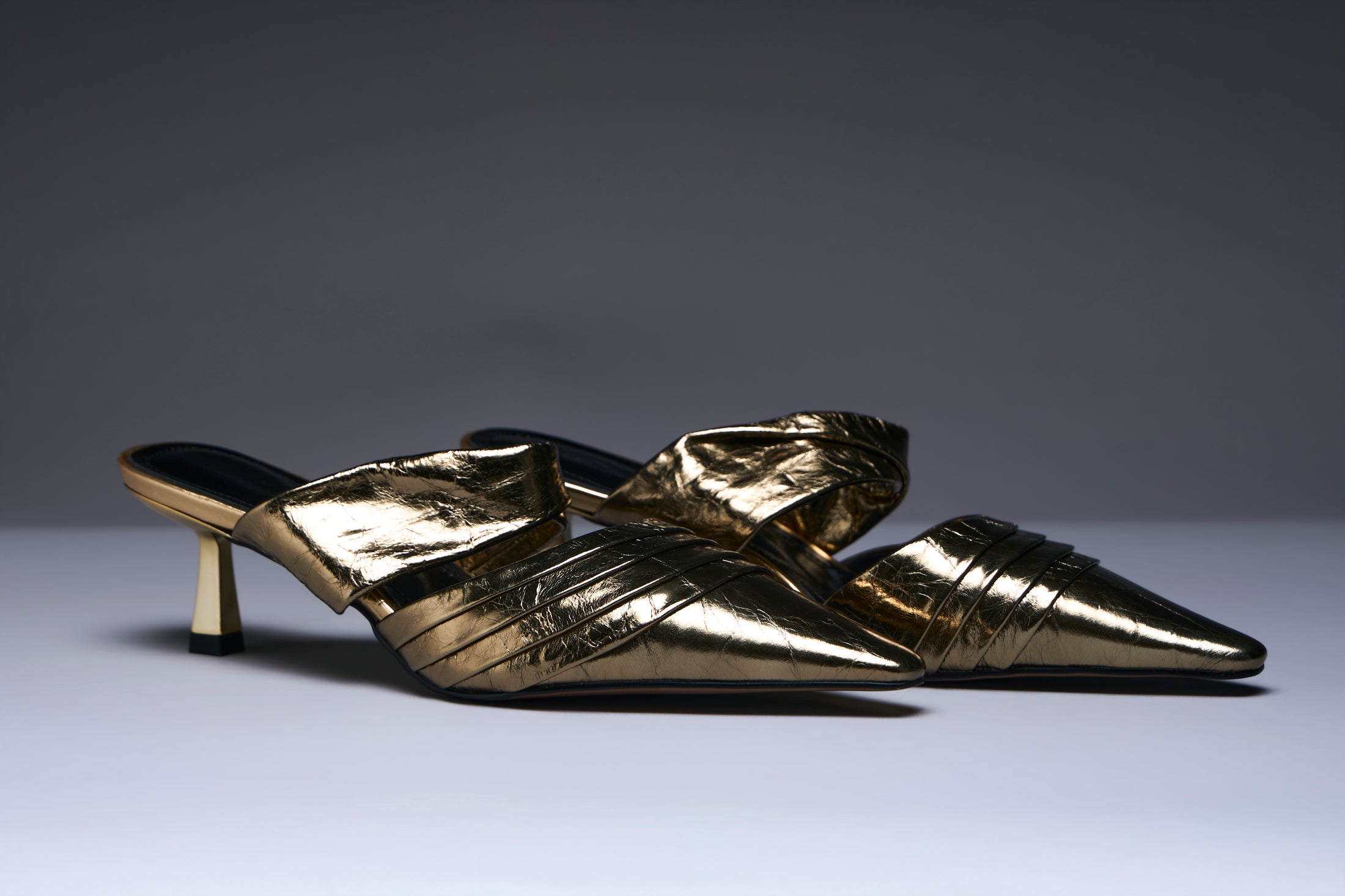 Golden Muse Kitten Heels
