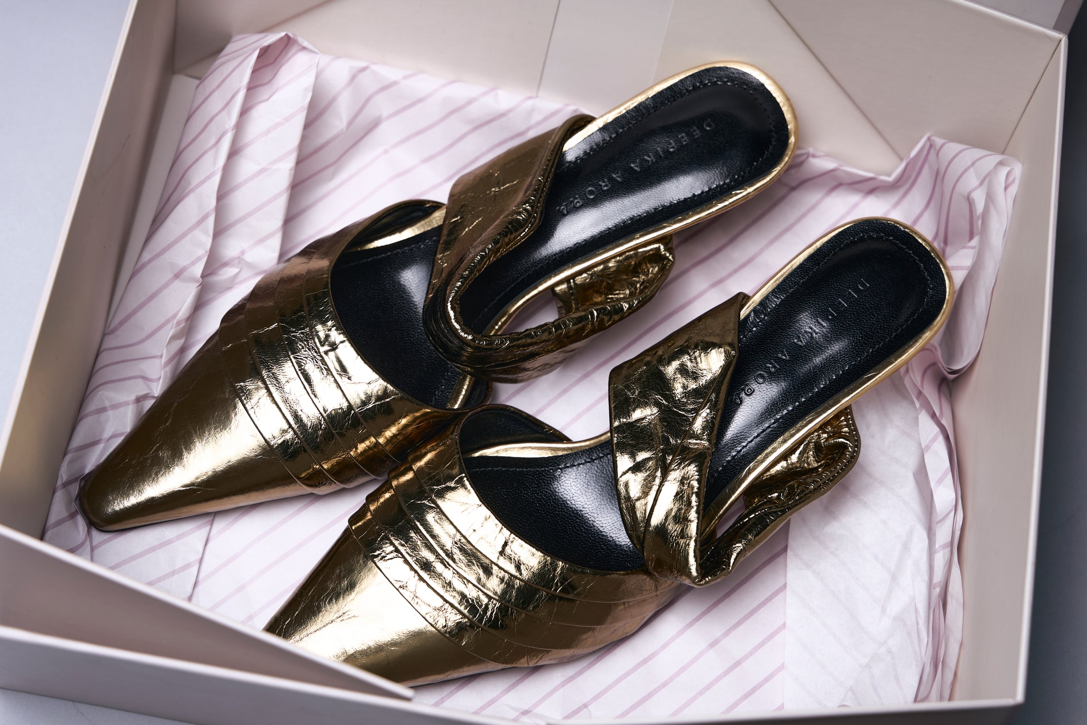 Golden Muse Kitten Heels