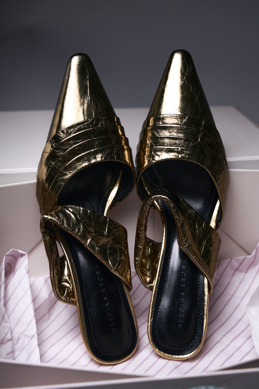 Golden Muse Kitten Heels