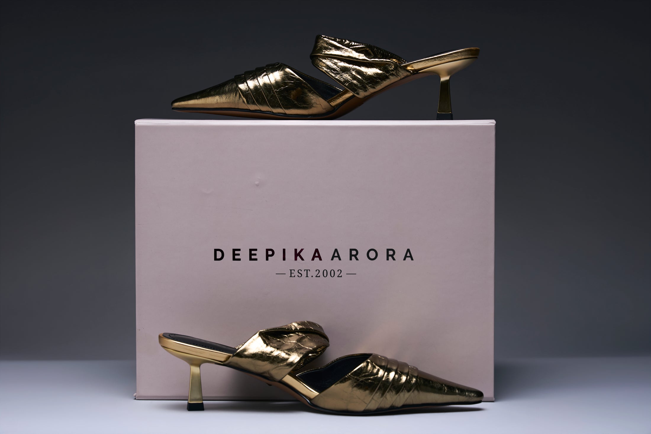 Golden Muse Kitten Heels