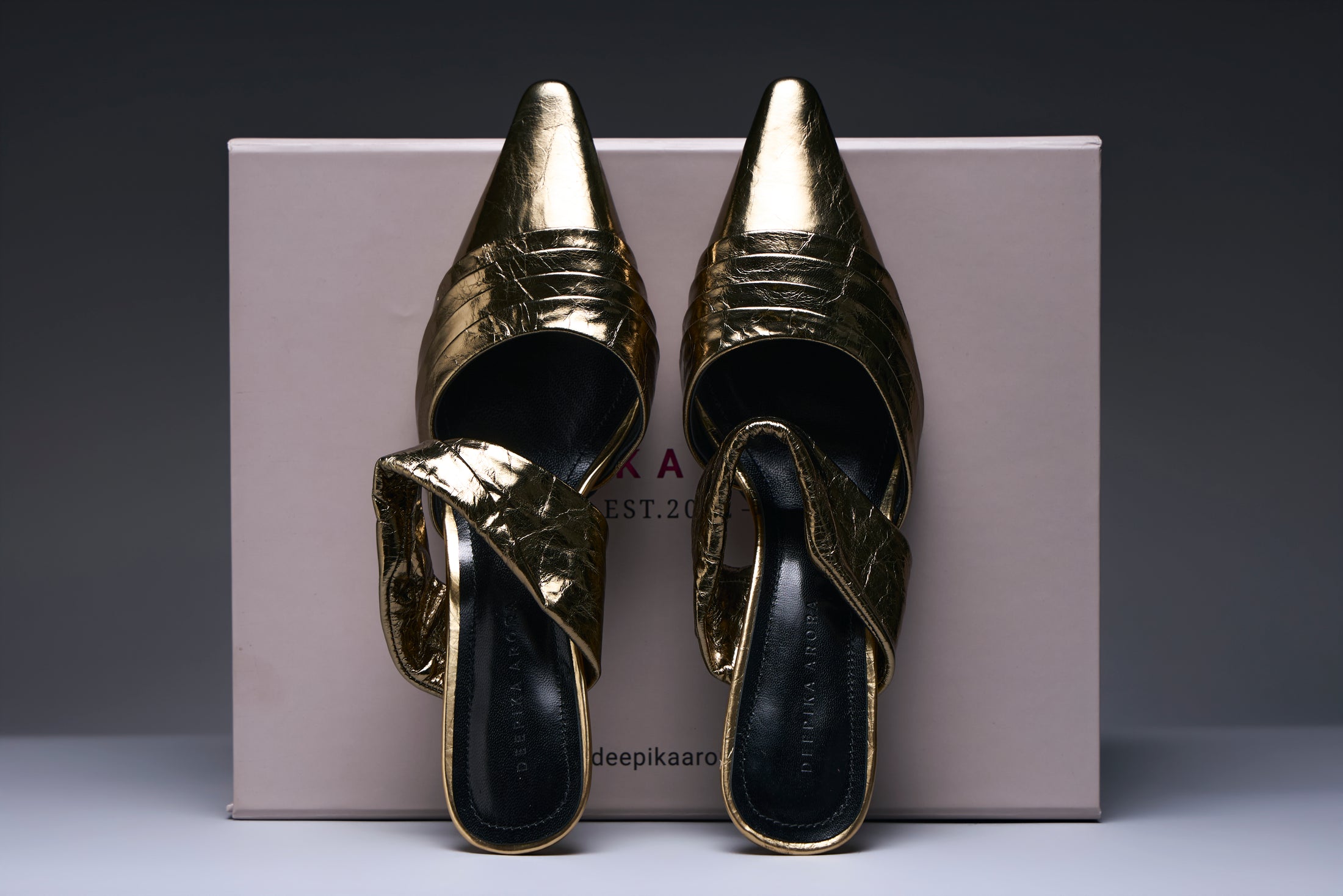 Golden Muse Kitten Heels