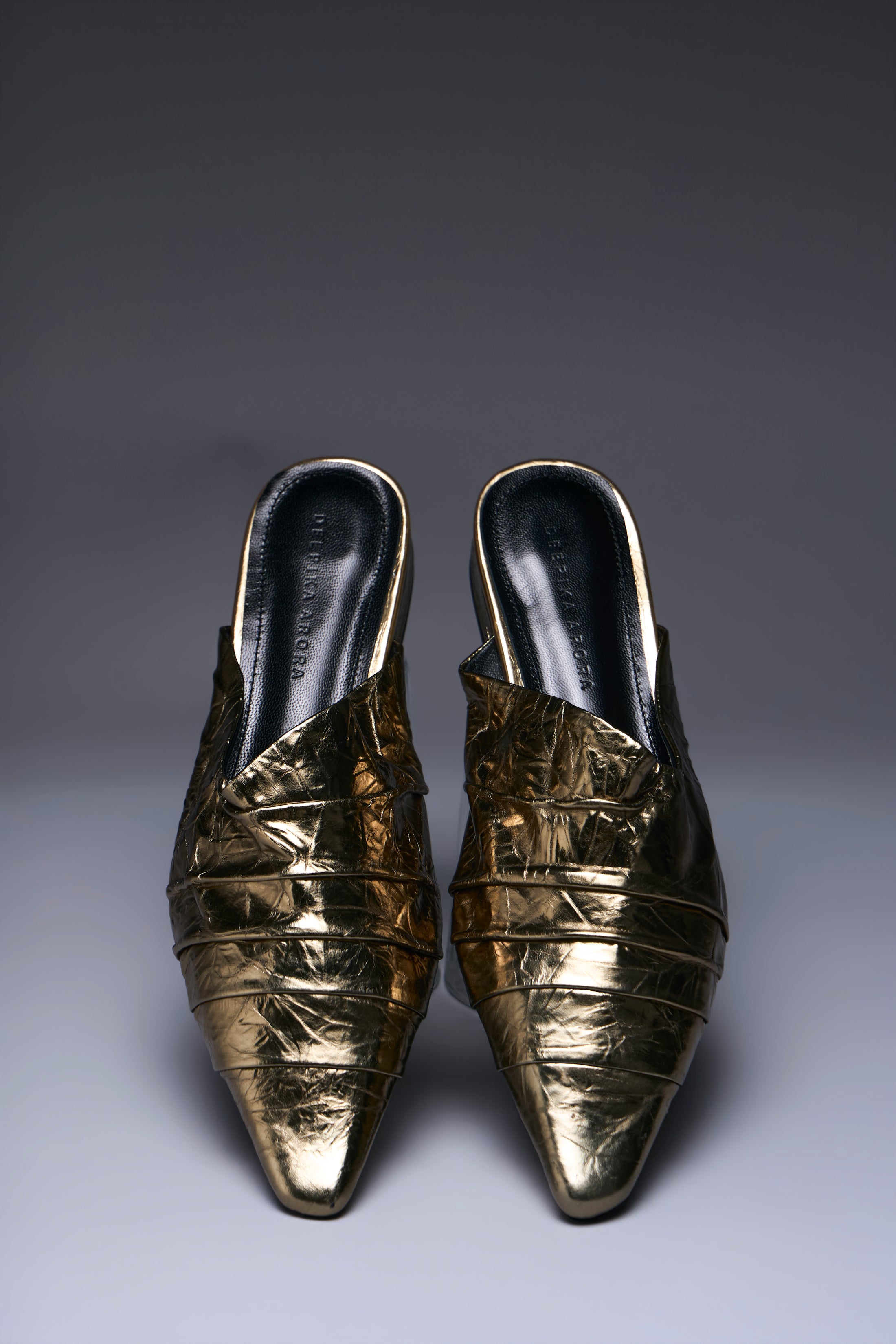 Golden Poise Mules