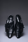 Load image into Gallery viewer, Shadow Bloom Pointed Mules
