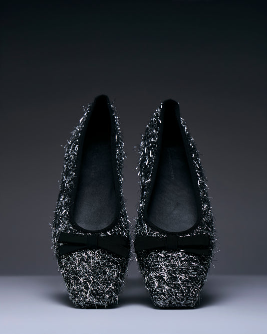 Luna Bow Leather Flats