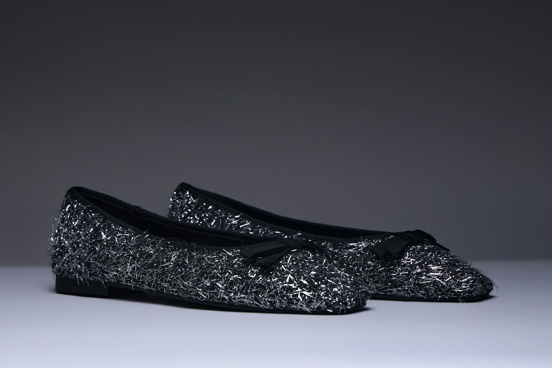Luna Bow Leather Flats