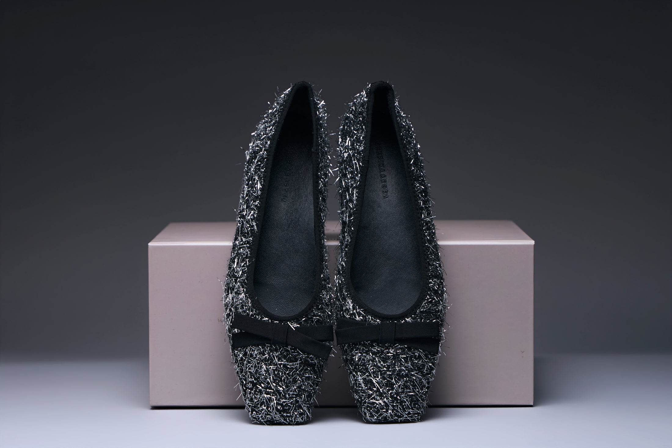 Luna Bow Leather Flats