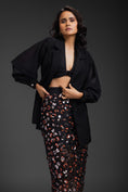 Load image into Gallery viewer, Black Blazer With Organza Skirt
