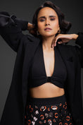 Load image into Gallery viewer, Black Blazer With Organza Skirt
