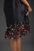 Load image into Gallery viewer, Black Dress With Neon Metallic Detail
