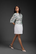 Load image into Gallery viewer, White Dress With Neon Metallic Detail
