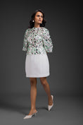 Load image into Gallery viewer, White Dress With Neon Metallic Detail
