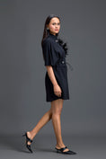 Load image into Gallery viewer, Black Feather Crystal Shoulder Playsuit
