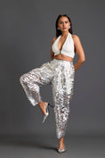 Load image into Gallery viewer, Silver Laser-Cut Trousers
