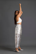 Load image into Gallery viewer, Silver Laser-Cut Trousers
