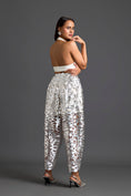 Load image into Gallery viewer, Silver Laser-Cut Trousers
