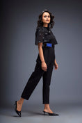 Load image into Gallery viewer, Jumpsuit with Puffed Sleeves and Dual Belt
