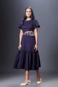 Load image into Gallery viewer, Ruffled Sleeves Dress With Gathered Bottom Comes With Belt
