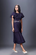 Load image into Gallery viewer, Ruffled Sleeves Dress With Gathered Bottom Comes With Belt
