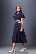 Load image into Gallery viewer, Ruffled Sleeves Dress With Gathered Bottom Comes With Belt
