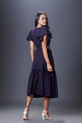 Load image into Gallery viewer, Ruffled Sleeves Dress With Gathered Bottom Comes With Belt
