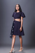 Load image into Gallery viewer, Solid Dress With Ruffles Sleeves And A Tie-up At Waist
