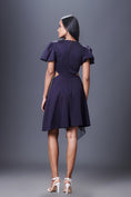 Load image into Gallery viewer, Solid Dress With Ruffles Sleeves And A Tie-up At Waist
