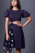 Load image into Gallery viewer, Solid Dress With Ruffles Sleeves And A Tie-up At Waist
