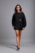Load image into Gallery viewer, Voluminous Pleated Top with Cinched Waist
