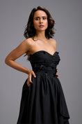 Load image into Gallery viewer, Strapless Embellished Midi Dress
