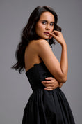 Load image into Gallery viewer, Strapless Embellished Midi Dress
