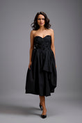 Load image into Gallery viewer, Strapless Embellished Midi Dress
