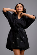 Load image into Gallery viewer, Playsuit with Crystal-Embellished Bow
