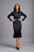 Load image into Gallery viewer, Sheer Embellished Bodice Dress
