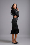 Load image into Gallery viewer, Sheer Embellished Bodice Dress
