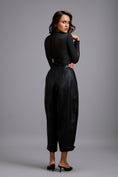 Load image into Gallery viewer, Sheer Bodysuit with Leather Bustier & Pants
