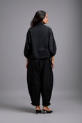 Load image into Gallery viewer, Embellished Cropped Blazer with Drop-Crotch Pants
