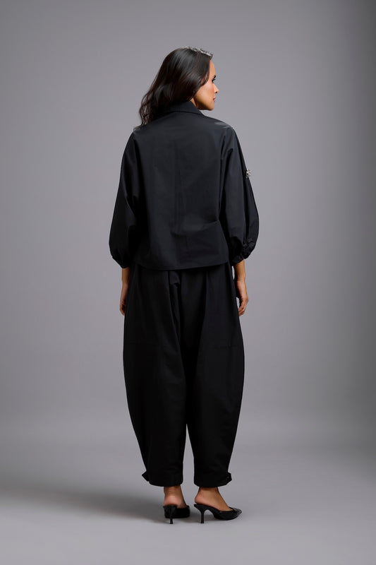 Tapered Drop-Crotch Pants