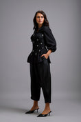 Load image into Gallery viewer, Tapered Cuffed Leather Pants
