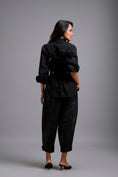 Load image into Gallery viewer, Tapered Cuffed Leather Pants
