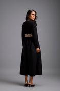 Load image into Gallery viewer, Jumpsuit with Gold Bow Waist Detail

