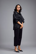 Load image into Gallery viewer, Black Embellished Button-down Shirt With Pants
