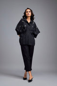 Load image into Gallery viewer, Black Embellished Button-down Shirt With Pants
