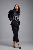 Load image into Gallery viewer, Black Puff-sleeve Corset Co-ord Set
