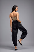 Load image into Gallery viewer, Black Metallic Quilted Pants
