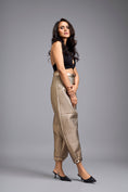 Load image into Gallery viewer, Gold Metallic Quilted Pants

